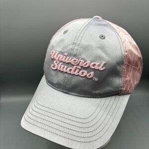 Universal Studios Pink & Gray Baseball Cap Adjustable‎ Adult One Size
